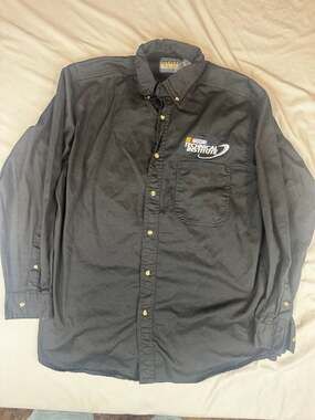 Harvard Square NASCAR Technical Institute Black Long Sleeve Button-Down Shirt